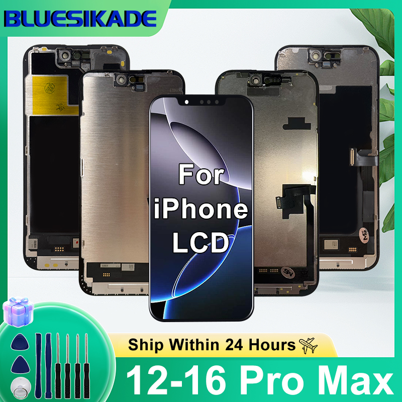 AAAAA iPhone 16 プロマックス 12 ミニ 13 Lcd ディスプレイ 3D タッチスクリーンデジタイザ iPhone 14 プラス 15 プロマックス 16 プラスディスプレイ XS