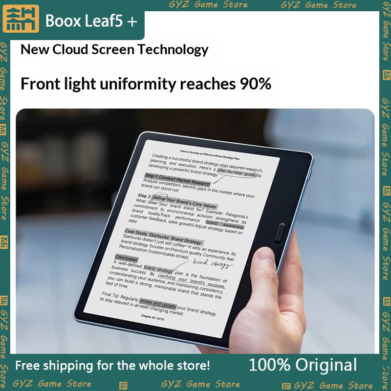 Boox Leaf5 Plus ライトブルー高速電子ブックリーダー 7 インチ E インクスクリーン紙のようなポータブル電子リーダー毎日の読書
