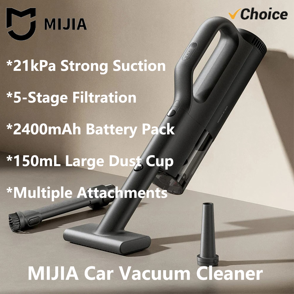 新しい MIJIA 車の掃除機 MJXCQ01QW 21kPa 吸引 150mL ダストカップ 2400mAh バッテリー洗えるフィルター要素車のクリーニング CN
