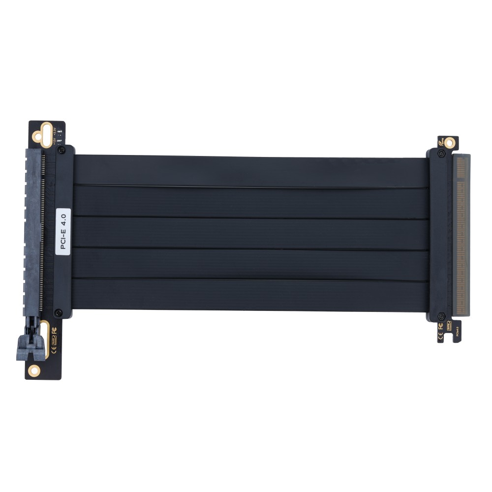 PCIe 4.0 X16 GPUライザーケーブル（黒/白）PCI Expressグラフィックカード延長ケーブル　高速ゲーミングPCビデオカード延長コード