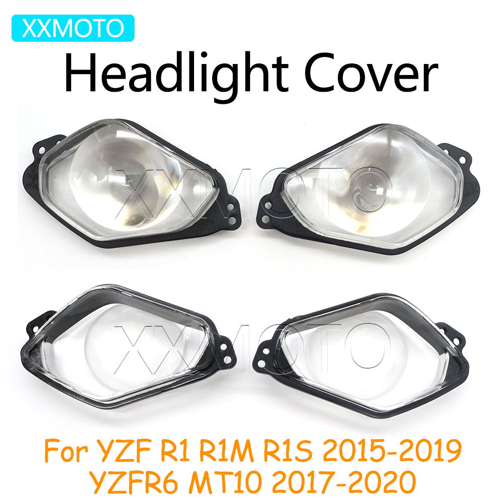 ヤマハ YZFR1 YZFR1M YZFR1S YZFR6 MT10 YZF R1 MS R6 MT-10 2015-2020 オートバイヘッドライトカバーヘッドランプクリアハウジング
