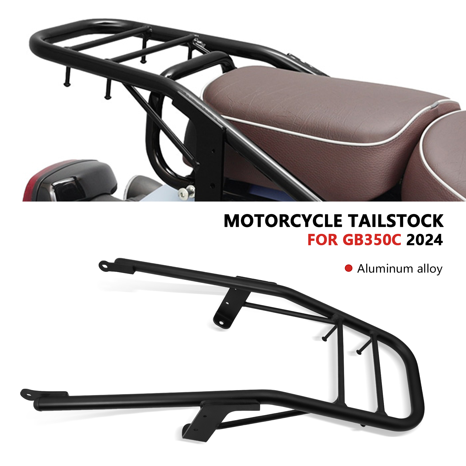 新しいアクセサリーリア荷物ラックオートバイリアラックテールボックスフィクサーブラケット GB350C GB 350C 2024 2025