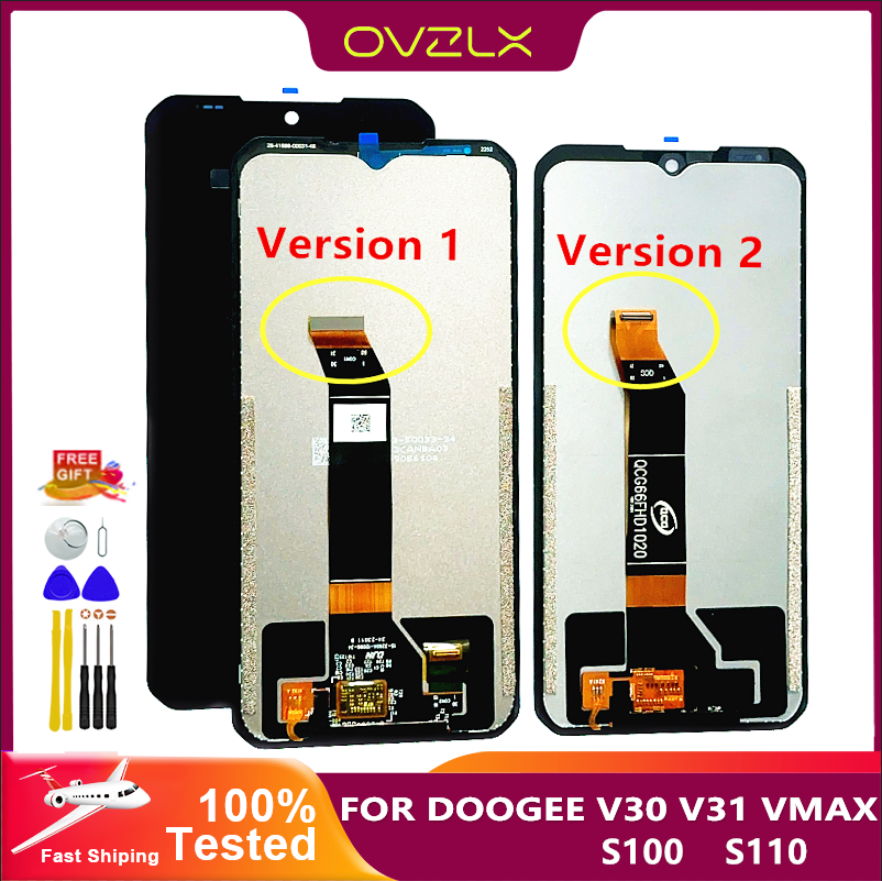 オリジナル DOOGEE V30 液晶ディスプレイタッチスクリーンデジタイザ V30T V30 プロ V31 GT VMAX S100 S110 S118 S120 DF10 PF10Pro ディスプレイ