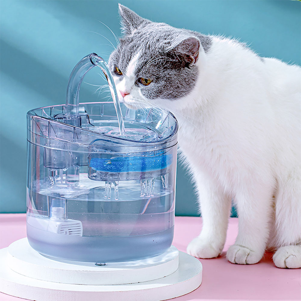 猫給水器オートメーションセンサー蛇口噴水食品グレード透明プラスチック犬ウォーターディスペンサー猫ペットセンサー酒飲み