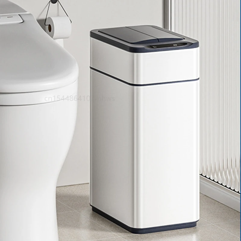 9L Automatic Smart Trash Can for Kitchen Stainless Steel Garbage Bin with Motion Sensor Butterfly Lid and Infrared Technology