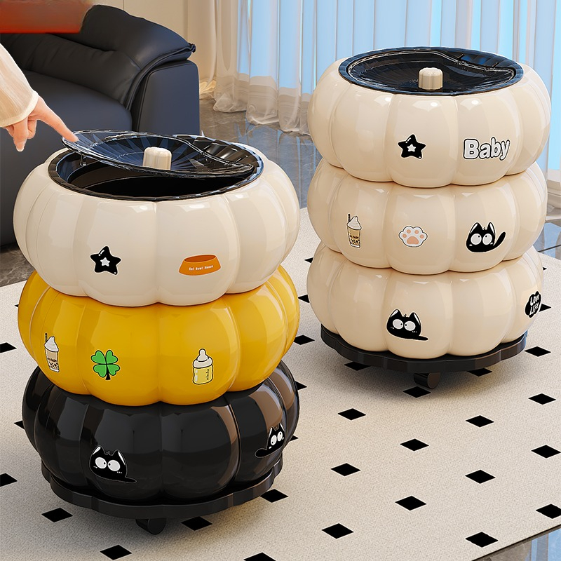 ゴミ箱 特大蓋付きゴミ箱 大容量 可動式 高級 ハイエンドデザイン ホーム ベッドルーム リビングルーム キッチン オフィス