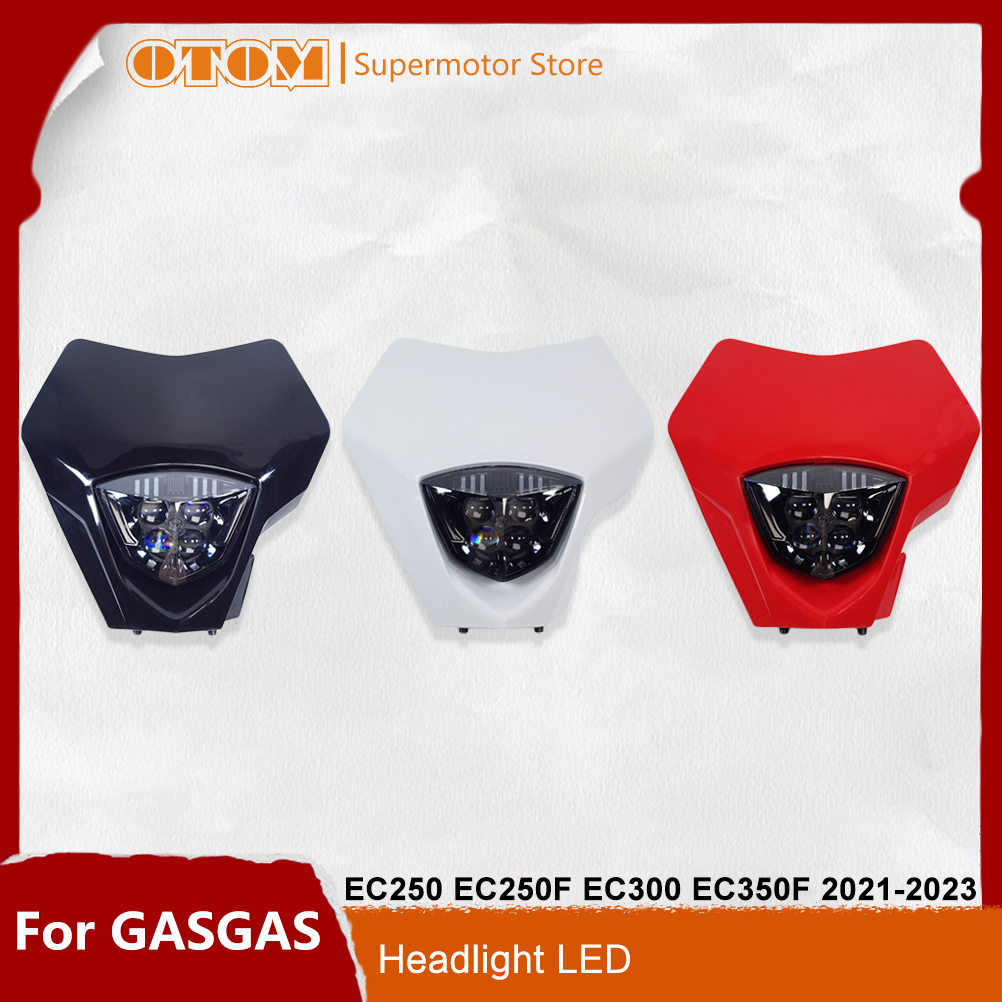 オートバイアクセサリー LED ヘッドライトヘッドランプスーパーモトフェアリング DC 12V ガスガス EC250 EC250F EC300 EC350F 2021-2023 エンデューロ