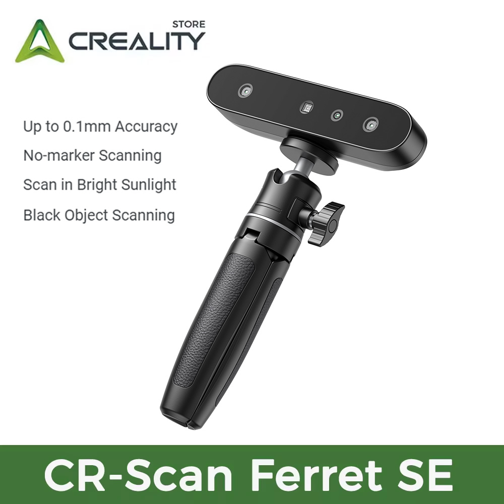 Creality CR-Scan フェレット SE 3D スキャナポータブルハンドヘルドスキャナ 30FPS クイックスキャン 0.1 ミリメートル精度 24 ビットフルカラースキャン 3d スキャン