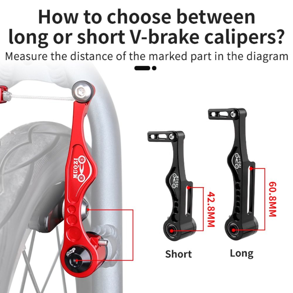 Bike Accesorios アルミ合金バイクブレーキセット超軽量ショート/ロングケーブルとレバーキット実用的な V ブレーキキャリパーセット MTB