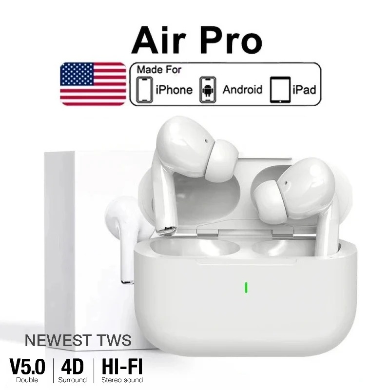 エアプロ 5 TWS 最大ワイヤレス Bluetooth イヤホン耳イヤフォンスポーツノイズキャンセリングヘッドセット Apple iPhone ヘッドフォン