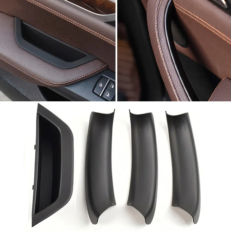 BMW X3 X4 F25 F26 2010 2011 2012 2013 2014 2015 2016 2017 車のインテリアドアハンドルプルカバー LHD ブラック/カーボンファイバー/ベージュ