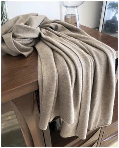 ユニセックス 高級100%カシミヤ トラディショナル スカーフ/ショール 55 * 200 cm 140g 暖かくスタイリッシュなニットスカーフ 冬用、男女兼用