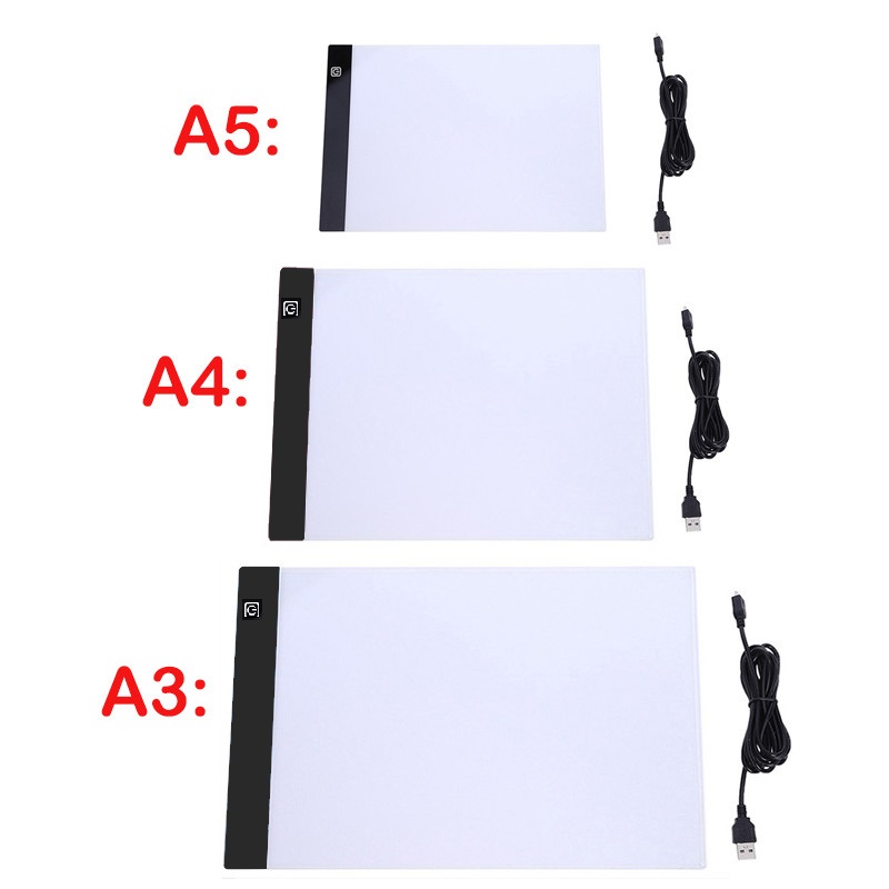 A3/A4/A5 3 レベル調光可能な Led ライトパッド描画ボードパッドトレースライトボックス目の保護ダイヤモンド塗装に簡単