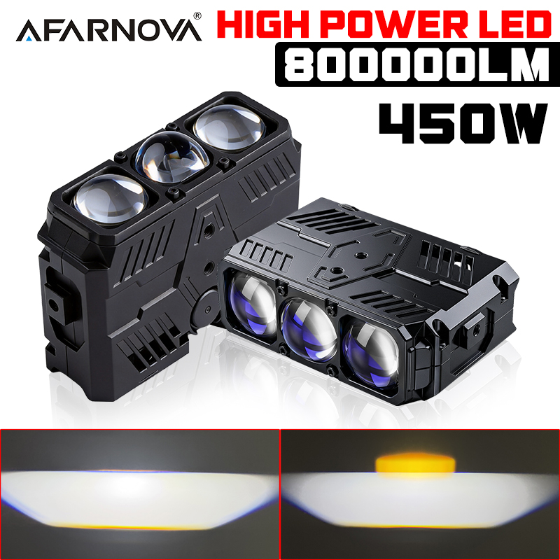 450 ワット車グリル Led ワークライトバー 3000K 6000K プロジェクター Led バー白黄色スポットライトグリルライトオートバイオフロードトラック