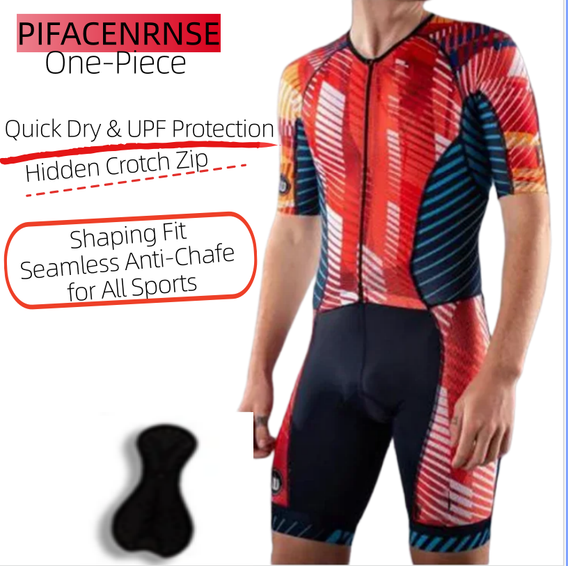 メンズ新しい卸売カスタムプロフェッショナルトライスーツトライアスロンジャンプスーツサイクリングウェア、男性半袖通気性サイクリングスピードスーツ