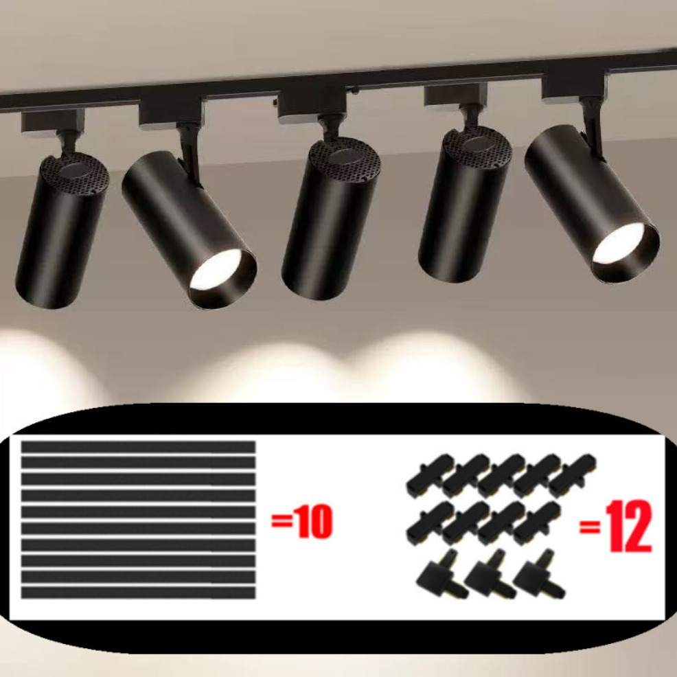 セット Led トラックライトレール照明天井ランプ器具トラックランプレールライトスポットライト 220V スポットライト屋内照明