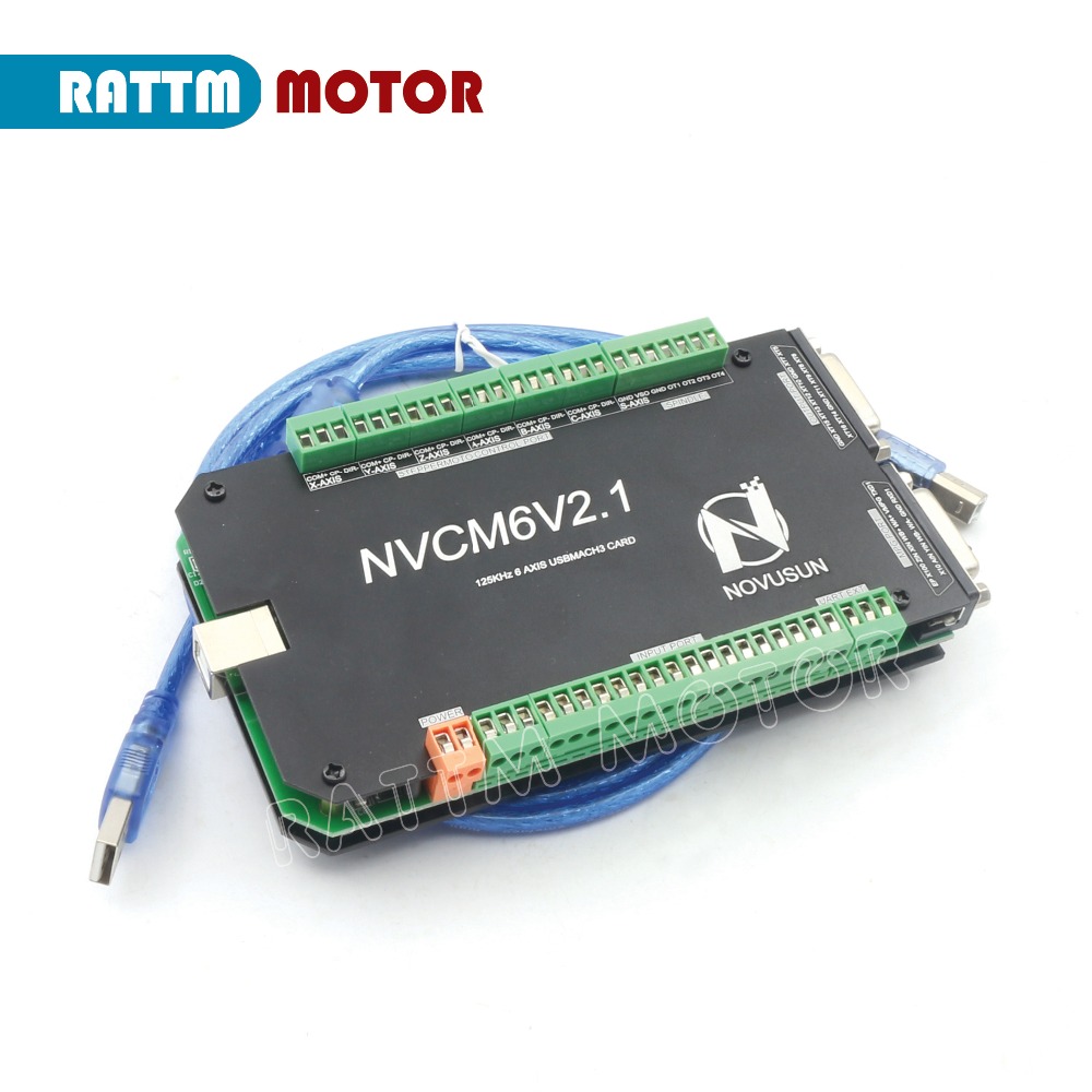 6 軸 200KHZ NVCM MACH3 USB モーション コントロール カード RATTM MOTOR の CNC ルーター用 CNC コントローラー ステッピング モーター サーボ モーター