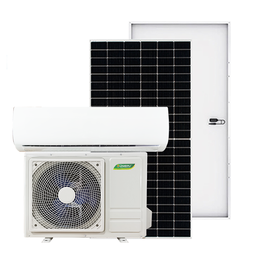 家庭用パネル付き熱および冷気 Acondicionados Solares ハイブリッド ソーラー ミニ スプリット AC エアコン システム
