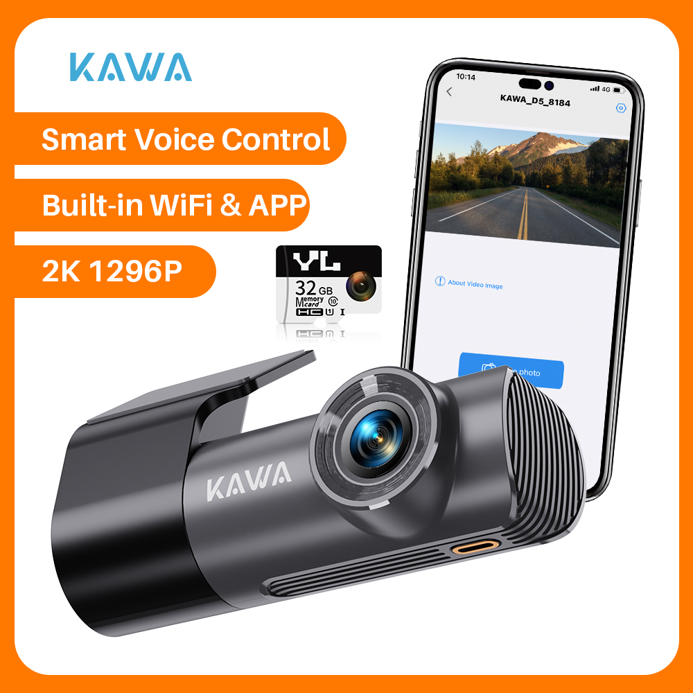 2 18k ダッシュカメラ車 DVR ダッシュカム車内カワ D5 ビデオレコーダー緊急音声制御 WiFi アプリモニター WDR ダッシュカム