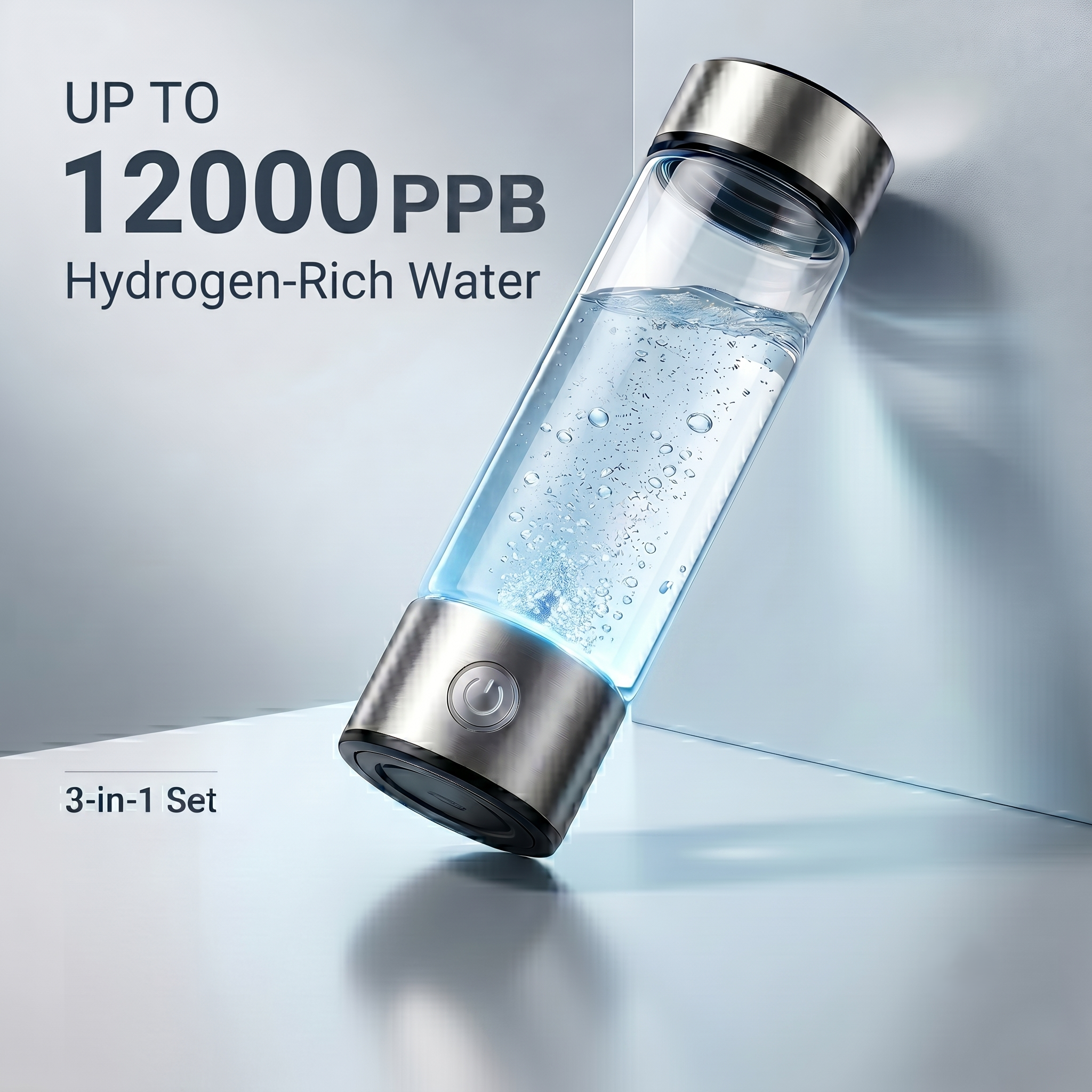 12000PPB SPE PEM 水素水生成器ボトルポータブル充電式アルカリイオナイザーカップ健康ドリンクウェア家庭旅行用