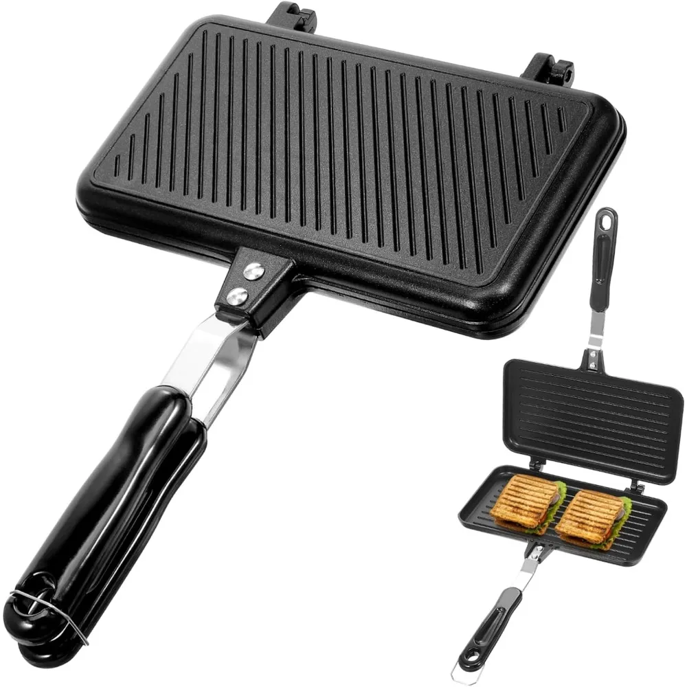 ノンスティックサンドイッチメーカーミニワッフル朝食ポットベーキングパンバーベキューオーブン家庭用金型卵フライパンキッチンレストラン用