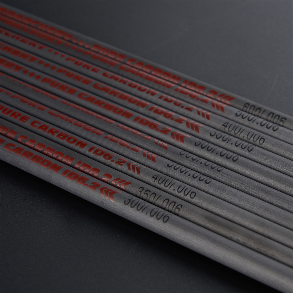 Toparchery 31 "ピュアカーボンアローシャフト内径 6.2 ミリメートルスパイン 300 350 400 500 600 複合リカーブボウ狩猟アーチェリーシャフト