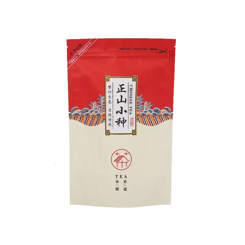 Lapsang Souchong ティーポットセットジッパーバッグ中国武夷 ZhengShan XiaoZhong 紅茶ティーバッグリサイクル可能なシール包装袋 250 グラム