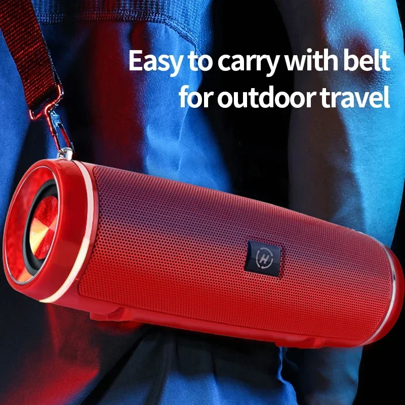 ポータブルワイヤレススピーカー Bluetooth 200 ワットハイパワー屋外オーディオ 3D ステレオサラウンド TWS FM 音声 RHDE プロモーション