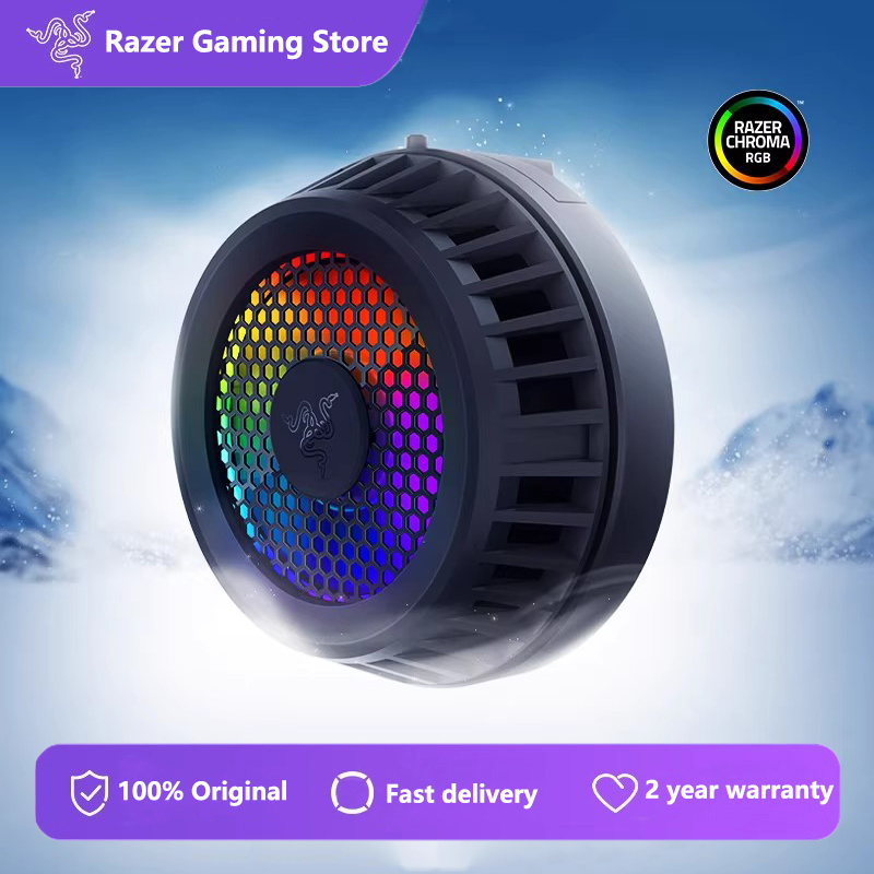 Razer MagSafe フォン クーラー iPhone 12、13、14、15、16、17 スマートフォン冷却テクノロジー - 12 RGB LED、7 ブレード ファン