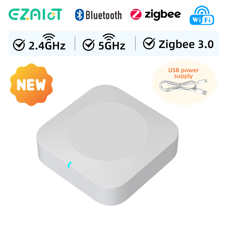 Tuya マルチモード ゲートウェイ デュアルバンド 2.4G 5G WiFi Zigbee BLE Sigmesh ハブ ワイヤレス コントローラー 自動スマート ホーム リピーター Alexa