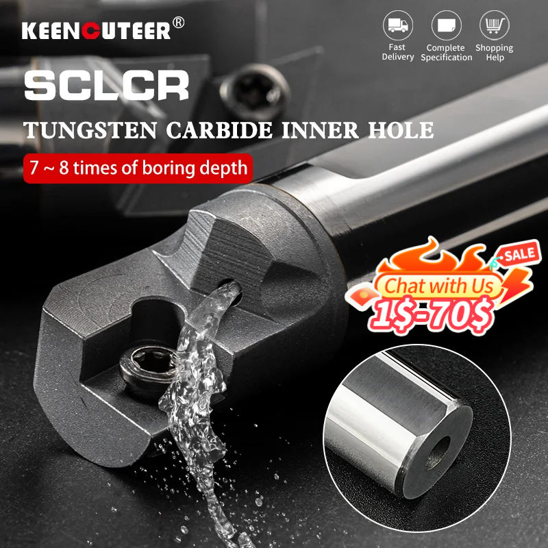 SCLCR06/09 内部冷却旋削工具タングステン鋼ネジボーリングバー CCMT06/09 CNC 超硬ブレード旋盤ツールセット