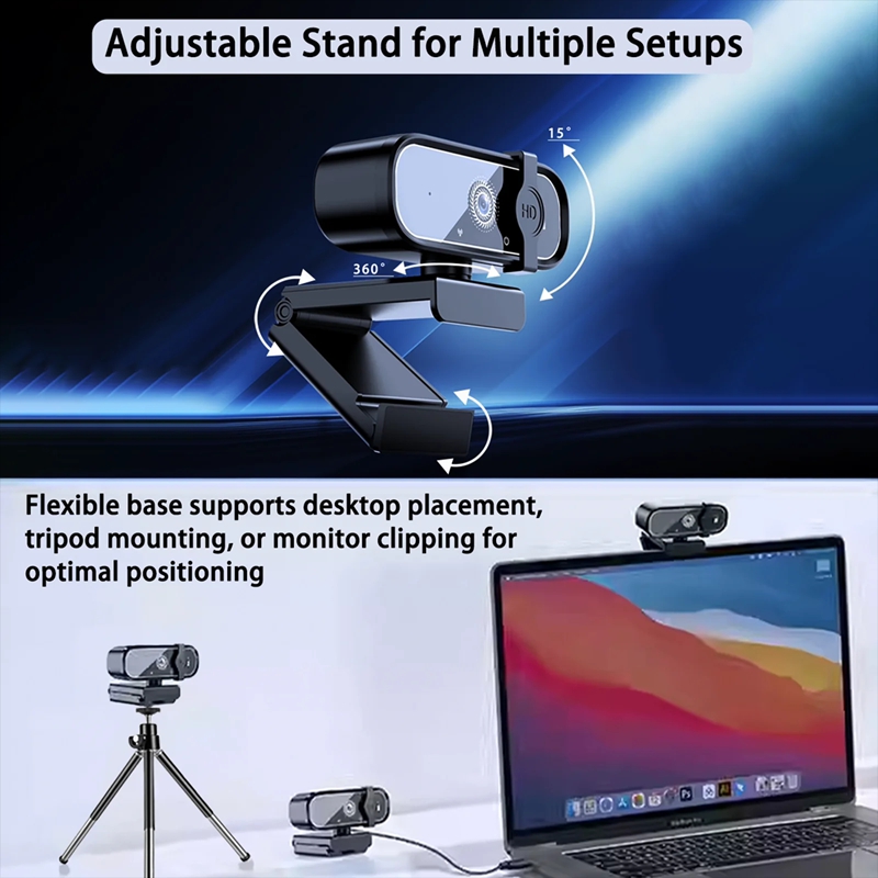 4K/2K//1080P ウェブカメラ USB カメラ ノートパソコン用ミニカメラ マイク付き Sailvde 会議用 PC ウェブカメラ ギフト 三脚 オートフォーカス付き