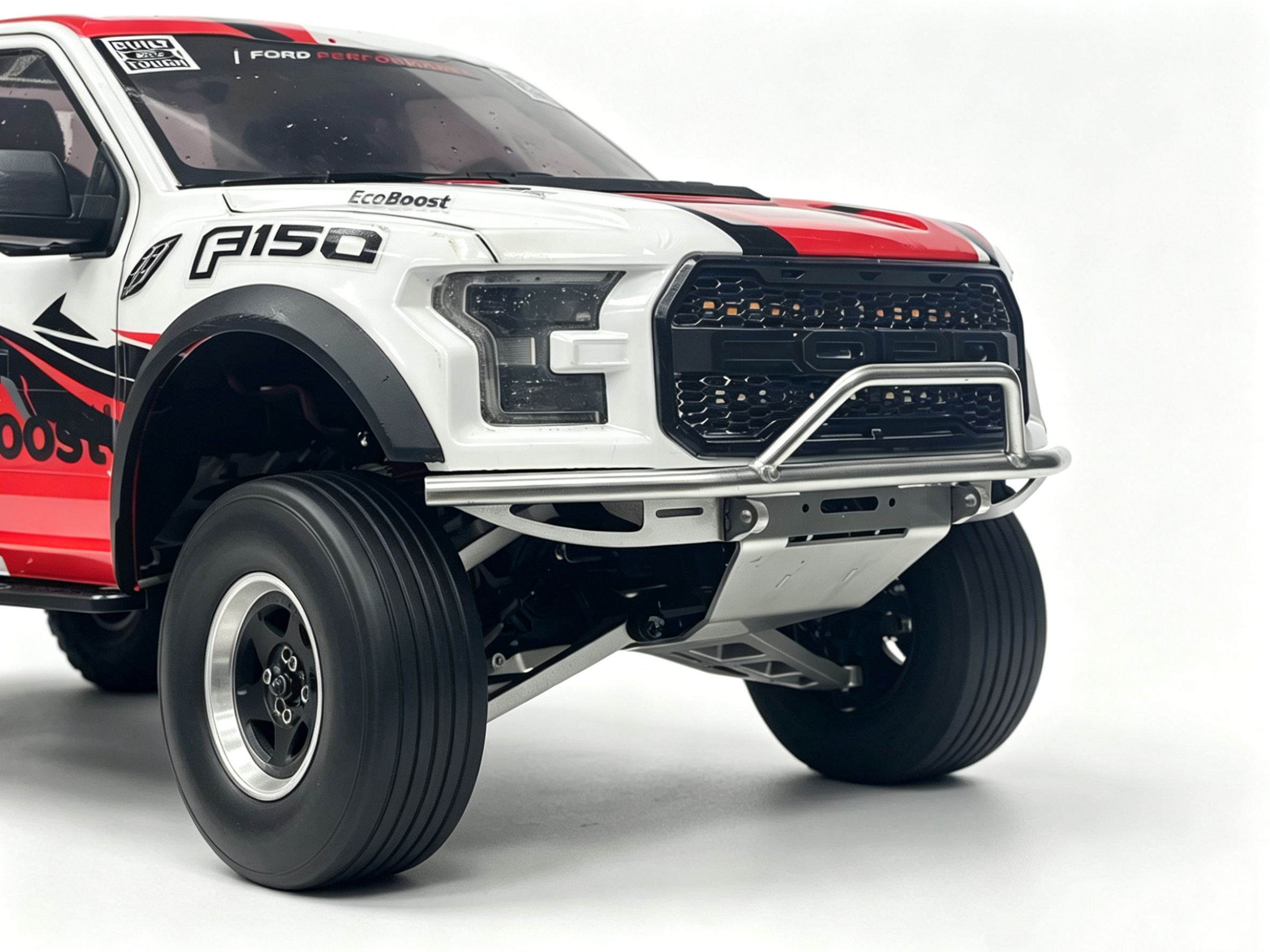 Nspeed トラクションホビー プライマル RC フォード ラプター F-150 フロントバンパー サンド スライド 8 スケール クローラー アップグレード バンパー