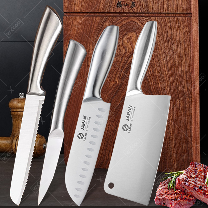 全鋼包丁セット 7 インチ三徳ナイフ多目的肉切りナイフパン切りメロンフルーツナイフキッチンアクセサリー