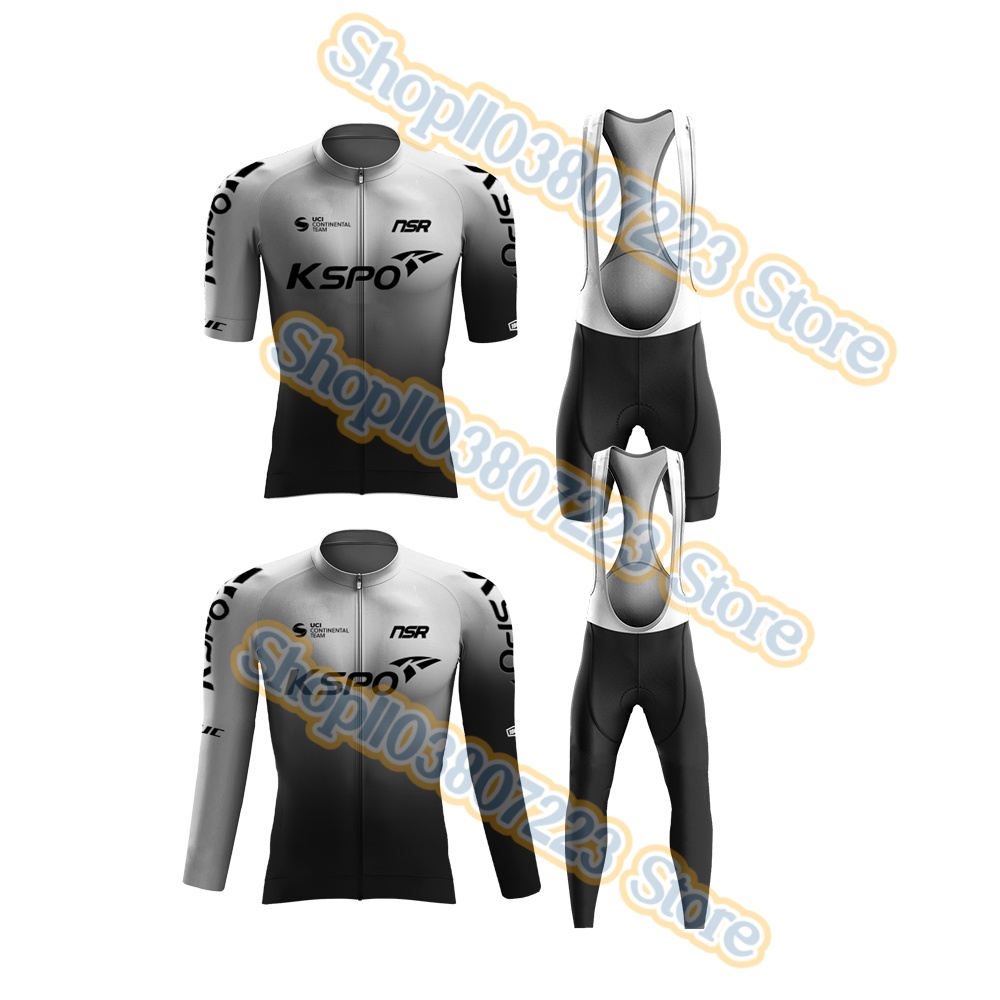 KSPO プロフェッショナル 2023 サイクリングジャージセットサイクリング服ロードバイクシャツパンツマイヨ Cyclisme ライドバイクジャージ