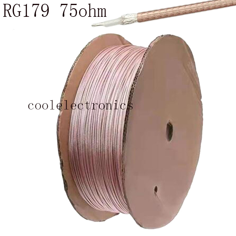 10 メートル RG179 RF 同軸ケーブル RG-179 ケーブル ワイヤー アンテナ 75ohm 1 メートル 5 メートル 20 メートル 30 メートル 50 メートル 100 メートル