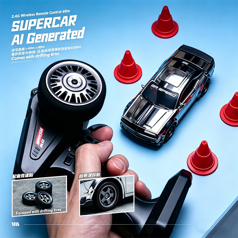 1:43 ミニ RC ドリフトカー 2.4 グラム高速リモコンレーシングカーモデルデスクトップおもちゃ男の子のため