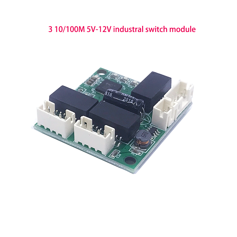 ミニ PCBA スイッチモジュール PBC OEM モジュールミニサイズ 3 ポートネットワークスイッチ Pcb ボードミニイーサネットスイッチモジュール 10/100Mbps