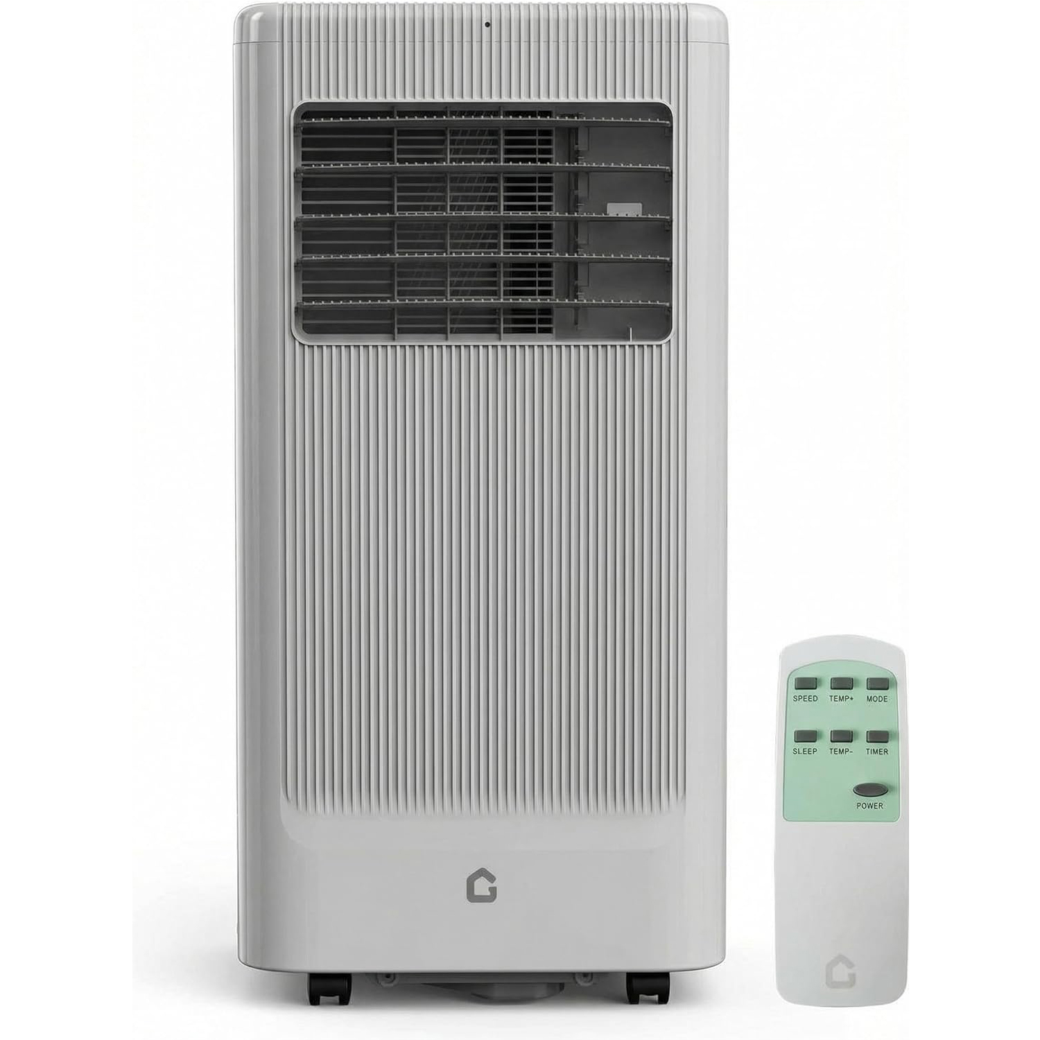 10,000 BTU ポータブルエアコン、除湿機とファン付き 3-in-1 AC ユニット、低ノイズ 50-51 dB、リモコン、ダストフィルター、スリープモード、24 時間タイマー、最大 450 平方メートルまで冷却。フィート、グレー