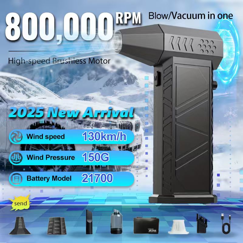 800,000RPM 送風機新 X9 ターボファンアップグレード充電式送風機ブラシレスターボファンポータブルダストブロワー電気ドライヤー