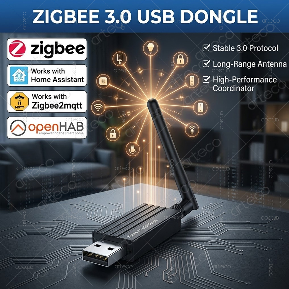 Zigbee 3.0 USB ドングル ユニバーサル オープンソース ワイヤレス スマート ゲートウェイ ハブ コーディネーター ホーム アシスタント Zigbee2MQTT ZHA OpenHAB