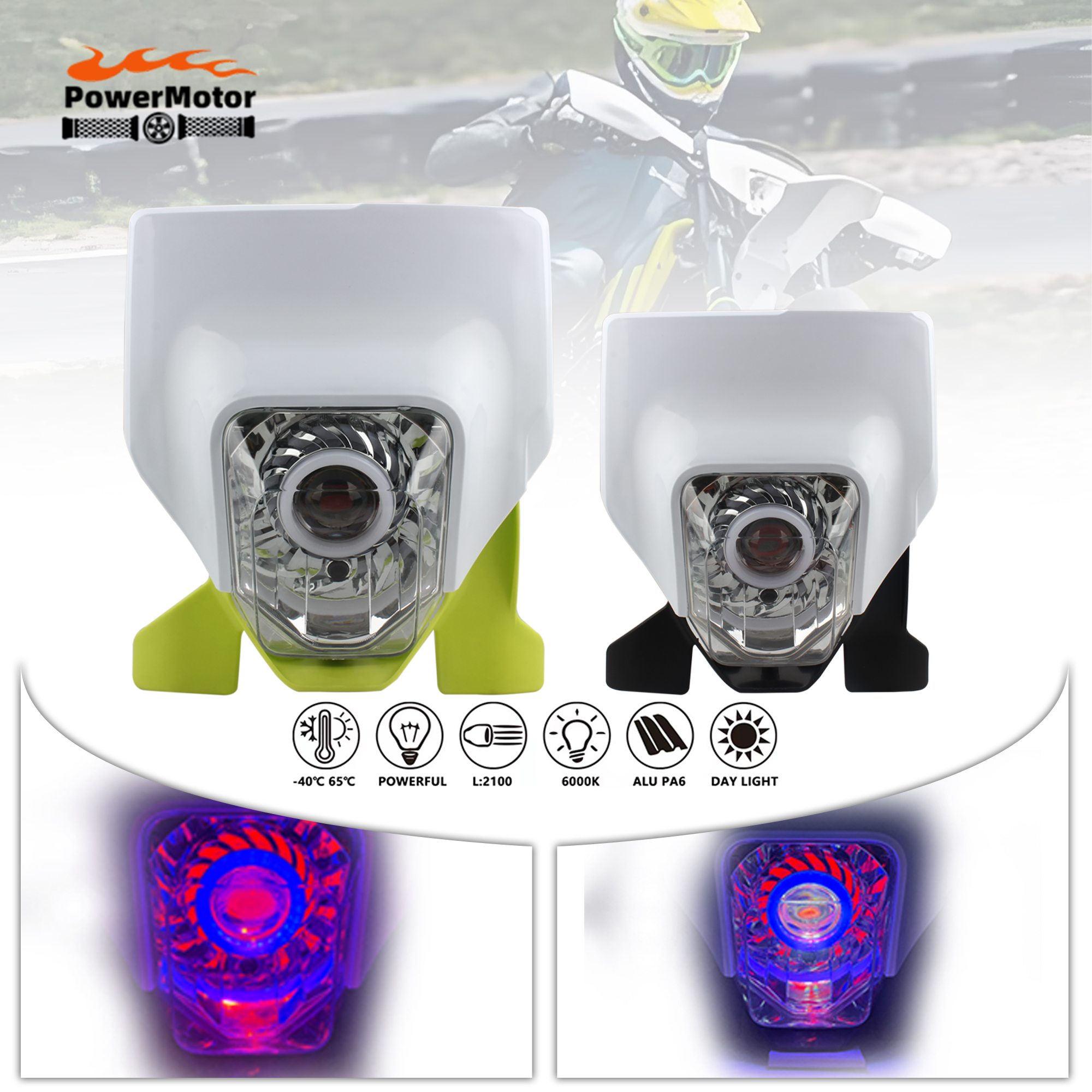 エンデューロオートバイヘッドライトランプ高精細フェアリングハスクバーナ TE250I TE300I FE250 FE350 FC450 FS450 701 2018 から 2022