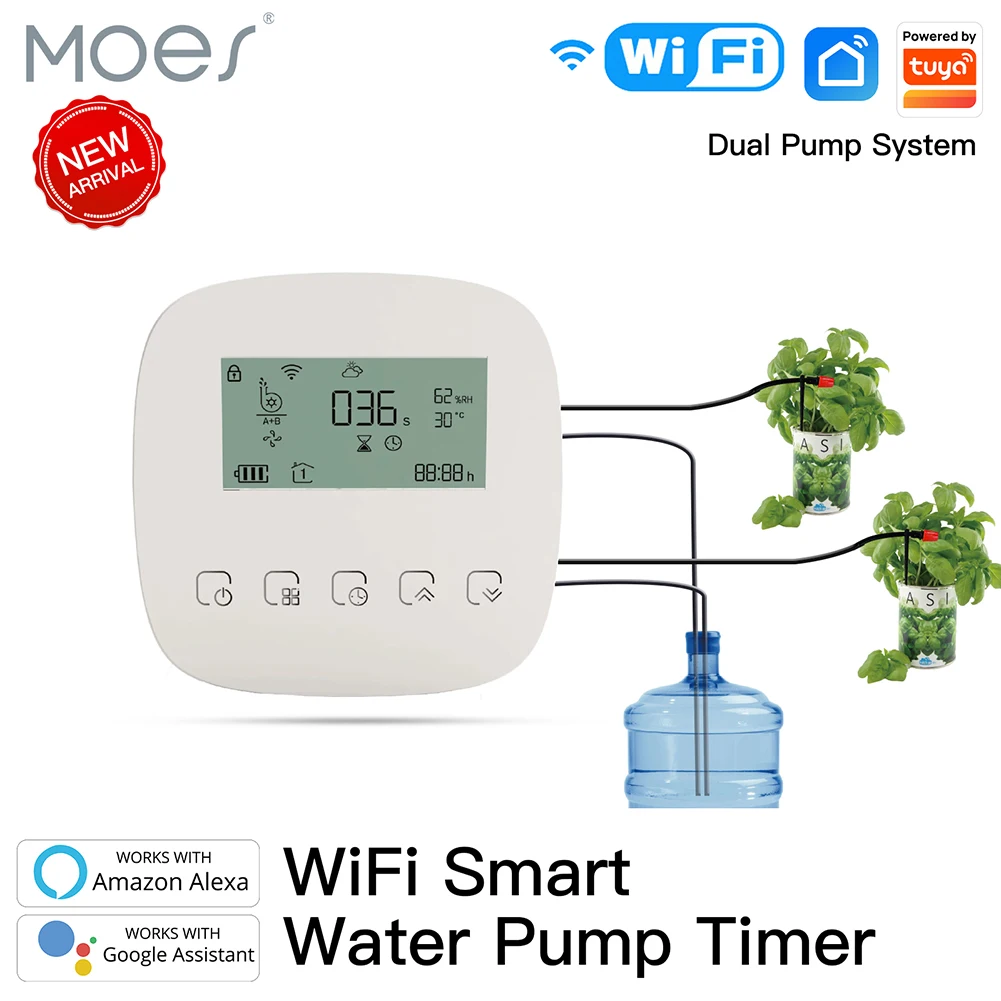 WiFi Tuya スマート散水機自動マイクロ点滴灌漑システム植物コントローラーシステム灌漑ツール Alexa Google