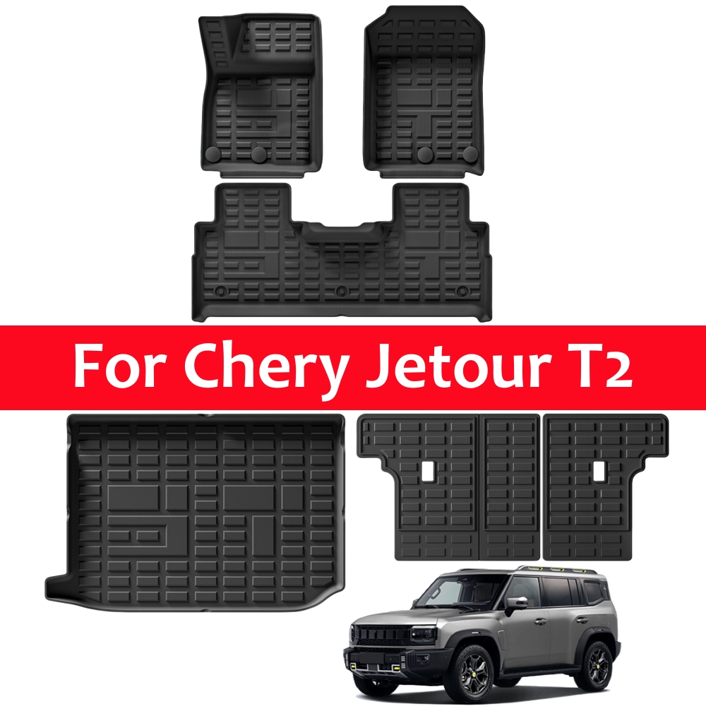 ICH · X K3 Chery Jetour T2 Traveller‌ 2023-2026 2027 TPE 3D フロアマット全天候型カーゴライナー トランクマット防水カーペット