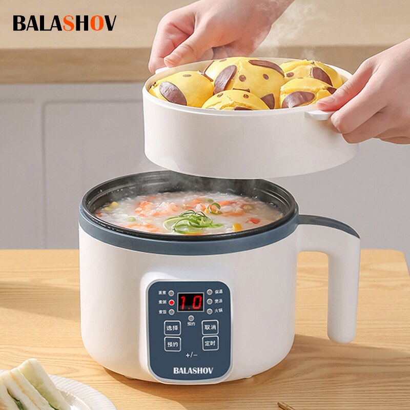 電気炊飯器単二層 220V マルチクッカーノンスティックスマート機械式 MultiCooker 蒸し炊飯釜家庭用