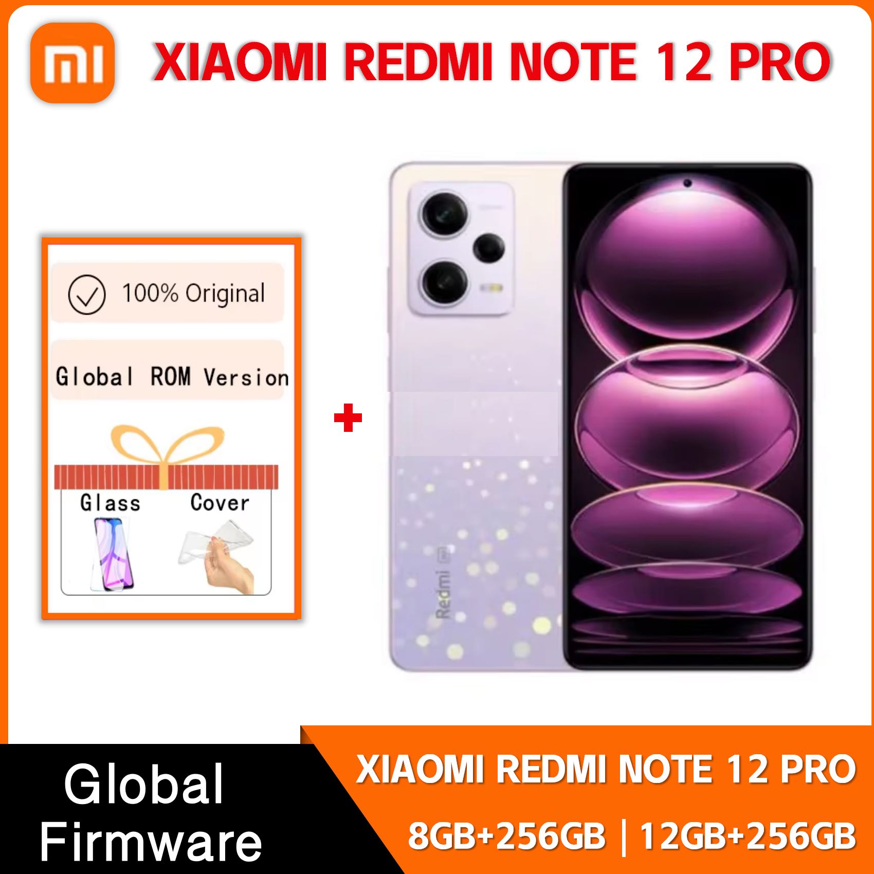 5GスマートフォンXiaomi Redmi Note 12 Pro 5000mAhバッテリーMTK Dimensity 1080オクタコア67W高速充電50MPカメラグローバルROM