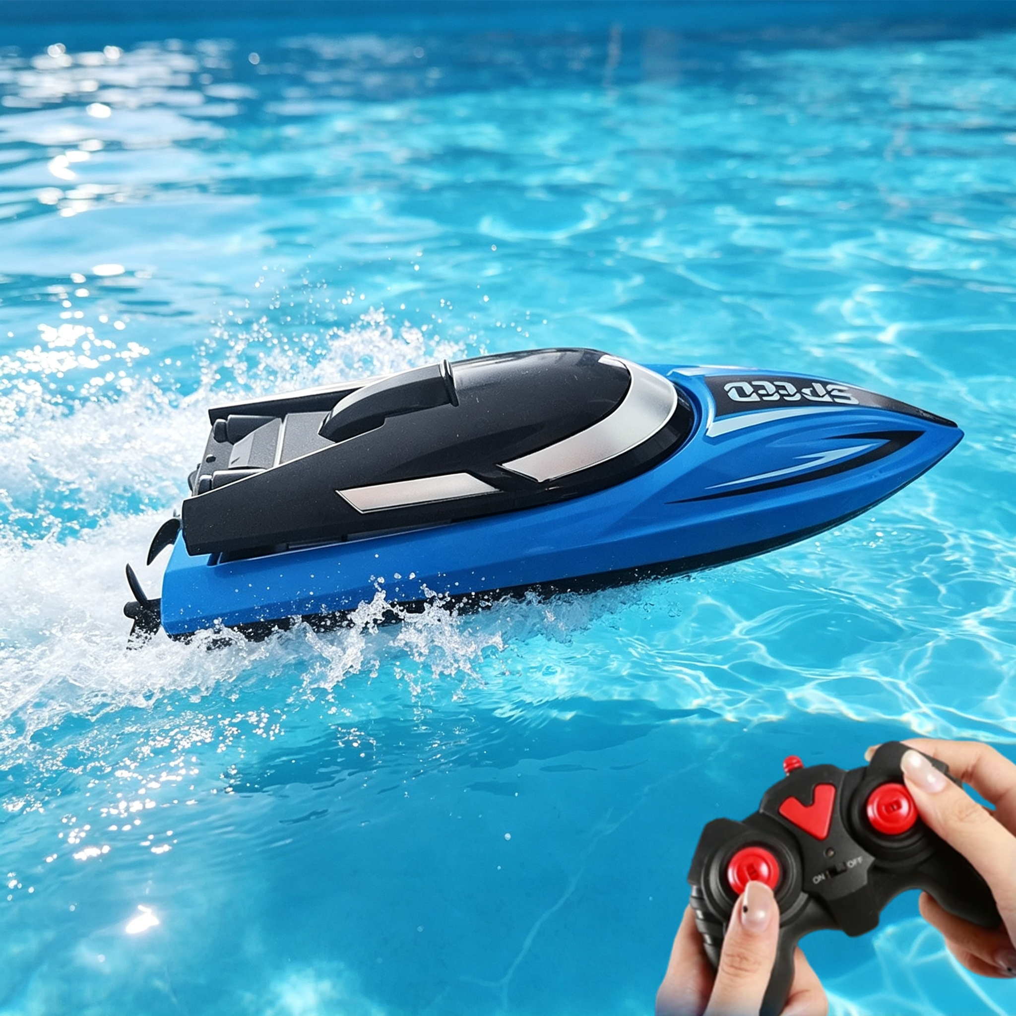 2.4 グラム RC スピードボート高速リモートコントロールボートデュアルモーターレーシング船電気防水潜水艦屋外おもちゃ子供大人のギフト