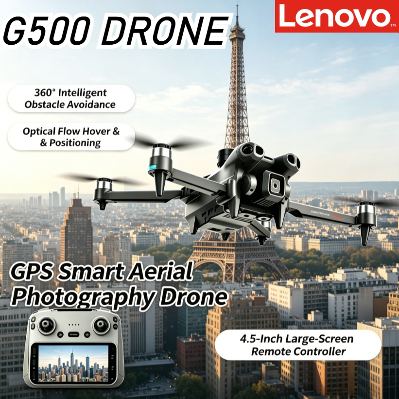 Lenovo G500 スマート GPS ドローン障害物回避オプティカル フロー ホーミング 4.5 インチ画面デュアル WiFi 折りたたみ式 RC クアッドコプター