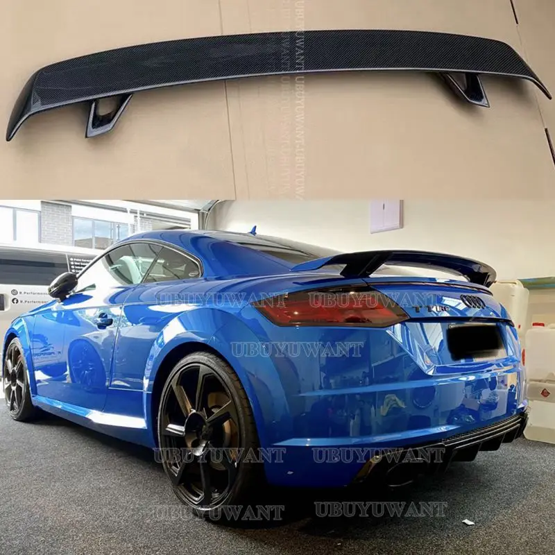 Rear Genuine Carbon Fiber Trunk Spoiler Deck Wing For Audi New R8/TT/TTS/TTRS/S3/S4/S5/S6/S7/S8 Auto Accessories Car Styling