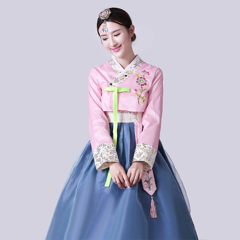 韓国韓服ドレス女性のための古代の伝統的なステージダンス衣装女性宮殿韓国結婚式国家ダンスの服